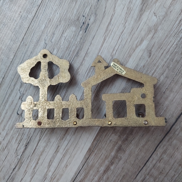 Vintage Brass Wall Hooks Home Key Hanger - Picture 5 of 9